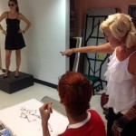 Jennifer Lilya teaches student how to illustrate
