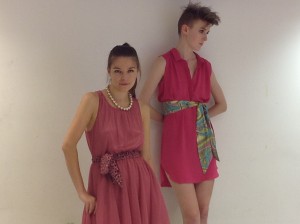 Posing for fashion illustrators