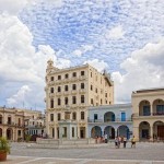 Colonial architectura Plaza Vieja Old Havana
